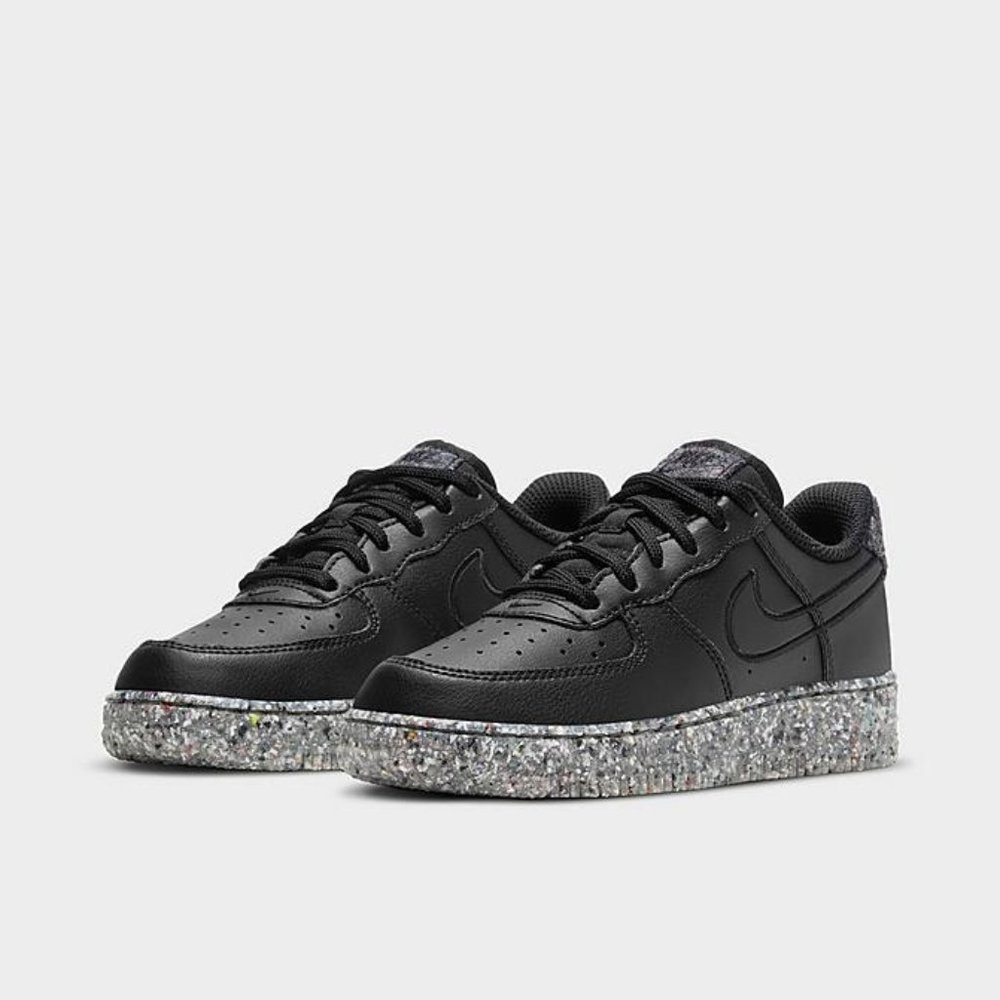 LITTLE KIDS' NIKE AIR FORCE 1 KSA (PS)  Sz: 1y  Clr: Black-metallic silver